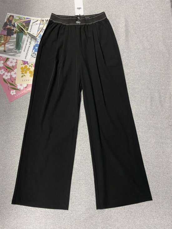 ALO Yoga Pants - Black💥NWT ALO Yoga Suit Up Wide Trouser(Regular 30” Inseam)💂♀️Versatile